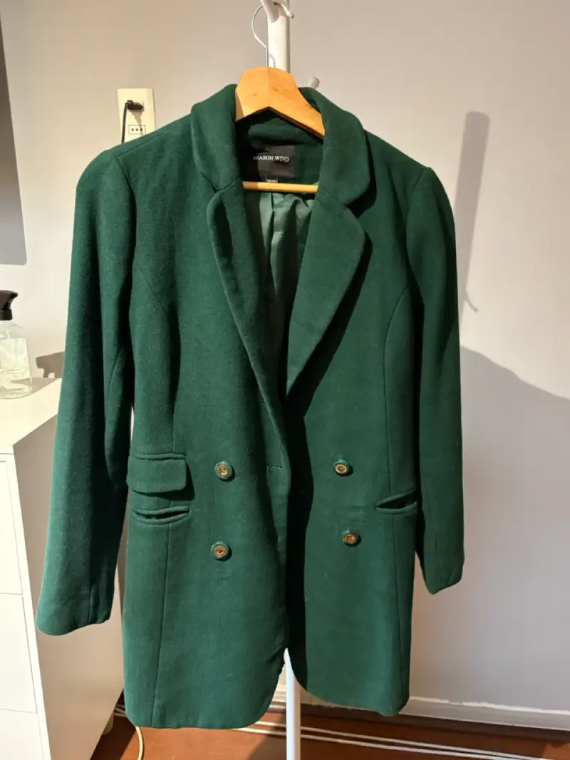 Abrigo verde talla XS - 3