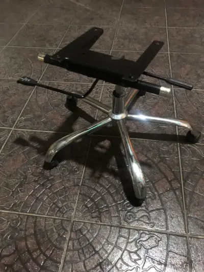 Base de silla de oficina giratoria cromada - miniatura 1
