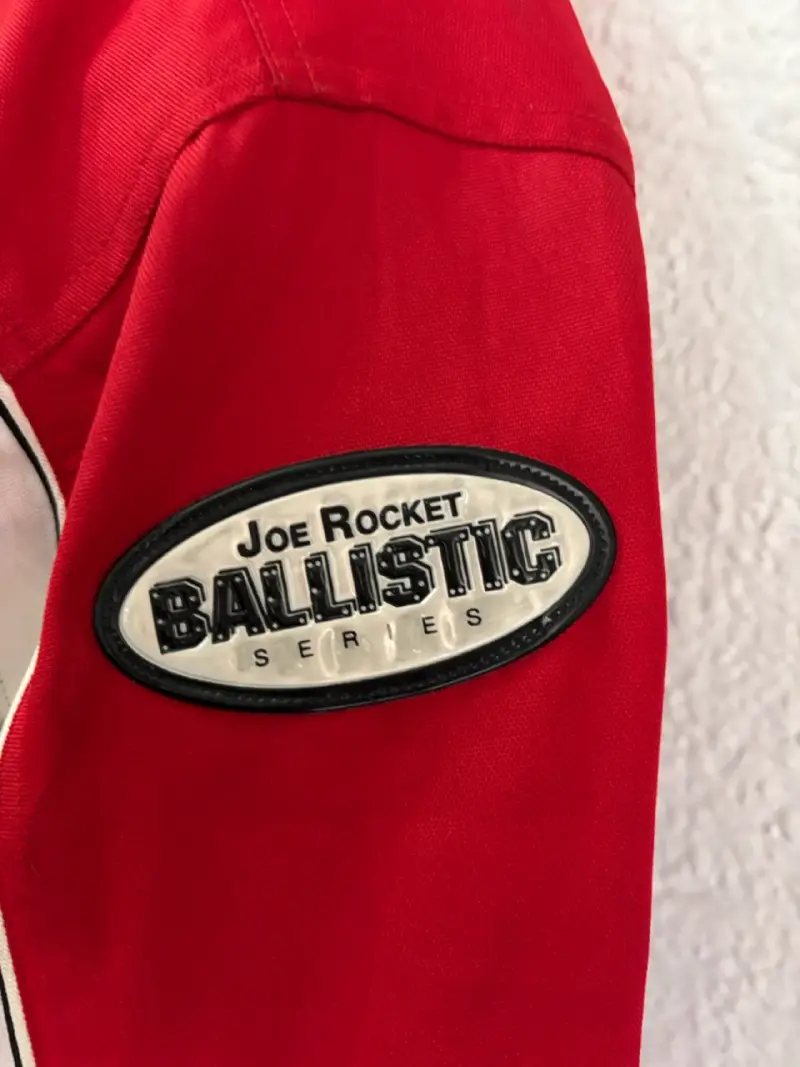 Chaqueta de moto Joe Rocket Ballistic roja y negra - 2