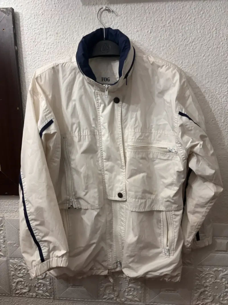Chaqueta impermeable blanca London Fog para hombre - 1