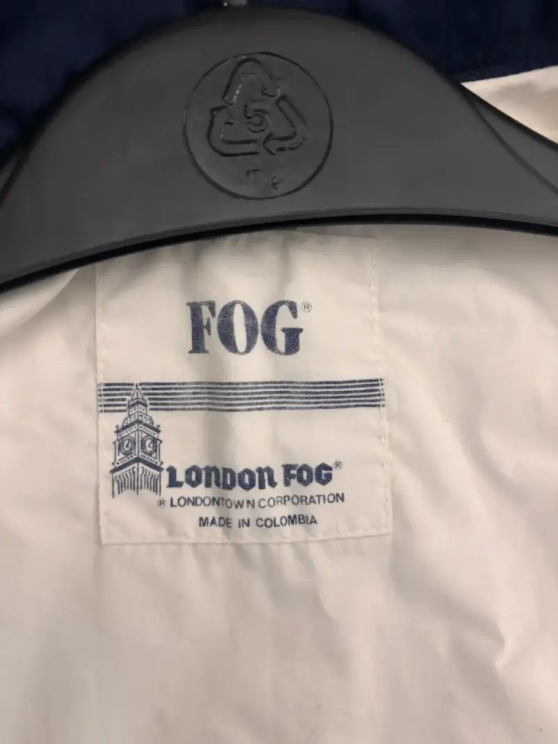 Chaqueta impermeable blanca London Fog para hombre - 3