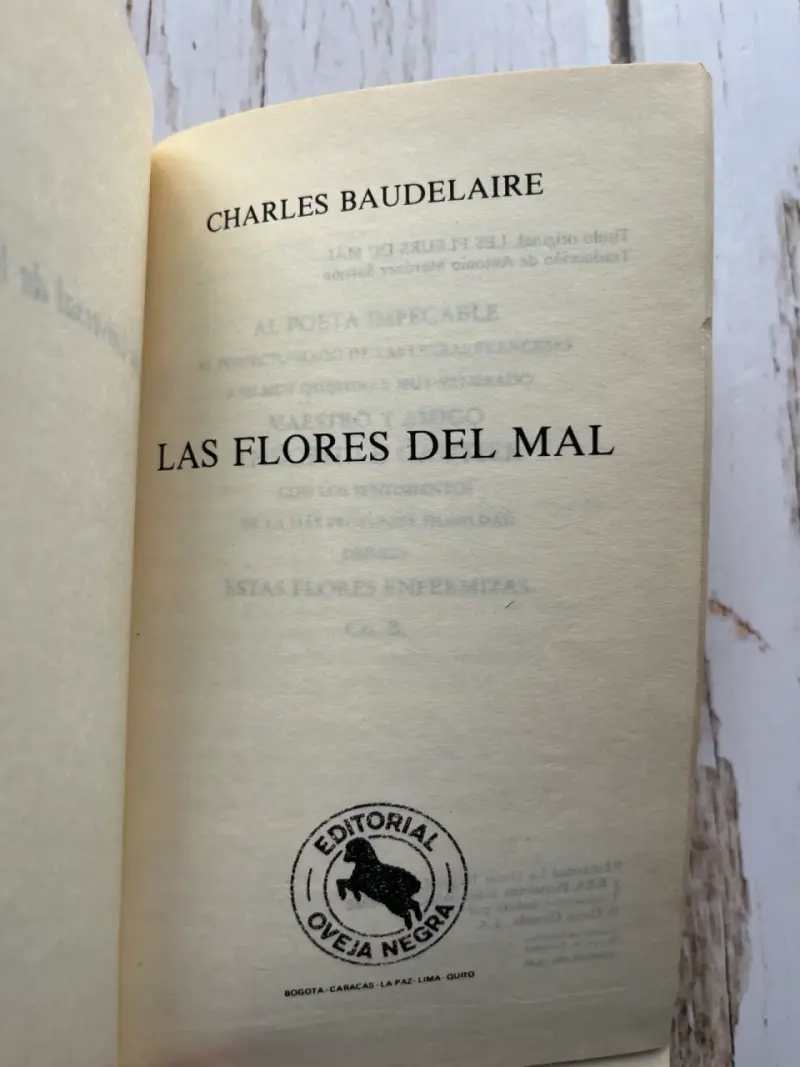 Libro 'Las Flores del Mal' de Charles Baudelaire - 3