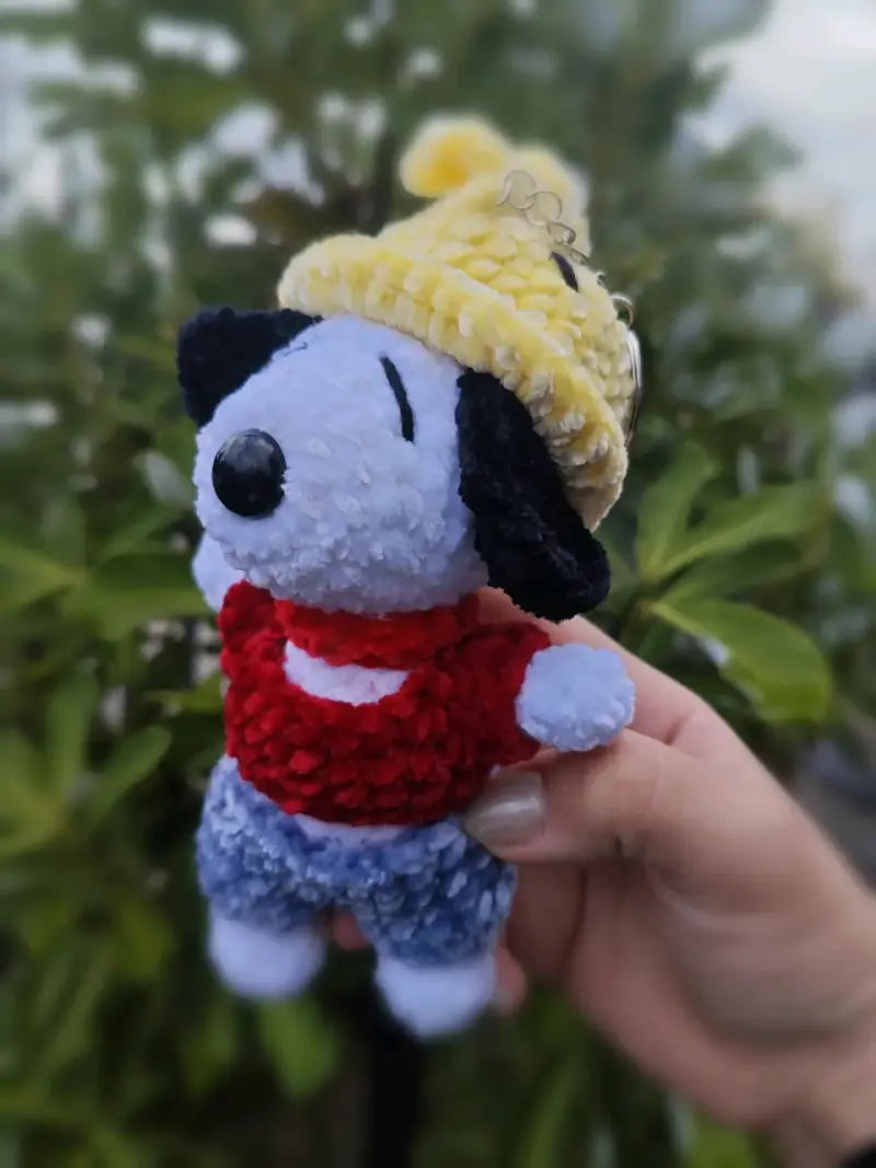Llavero de peluche Snoopy 15cm aprox - 4