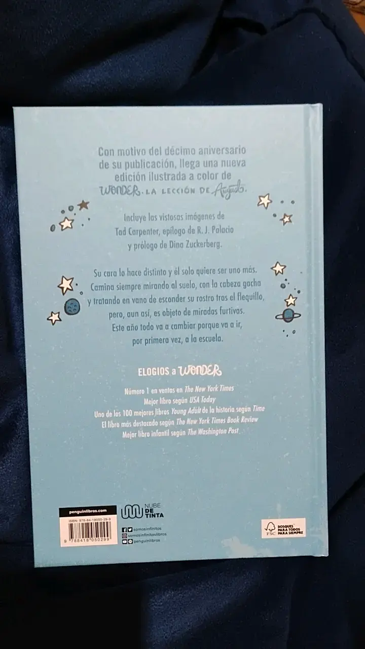 Libro Wonder Edición Ilustrada R.J. Palacio - 2