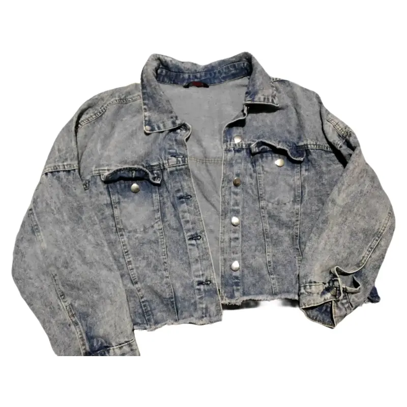 Chaqueta de mezclilla corta estilo vintage - 1