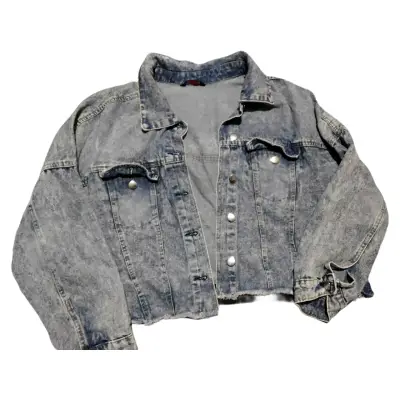 Chaqueta de mezclilla corta estilo vintage - miniatura 1