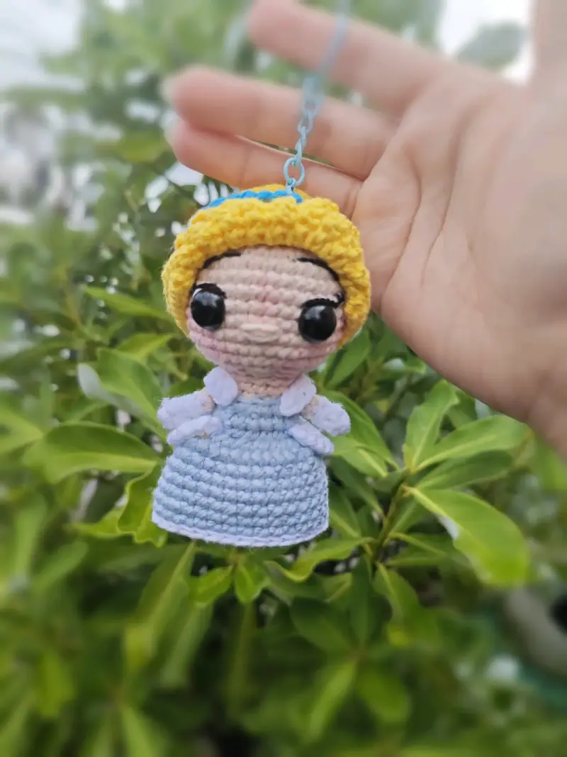 Llaveros amigurumi de princesas Disney - 4