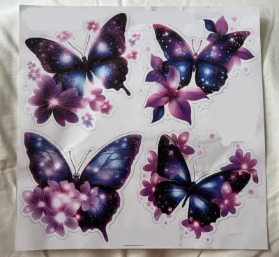 Set de adhesivos de mariposas - miniatura 2
