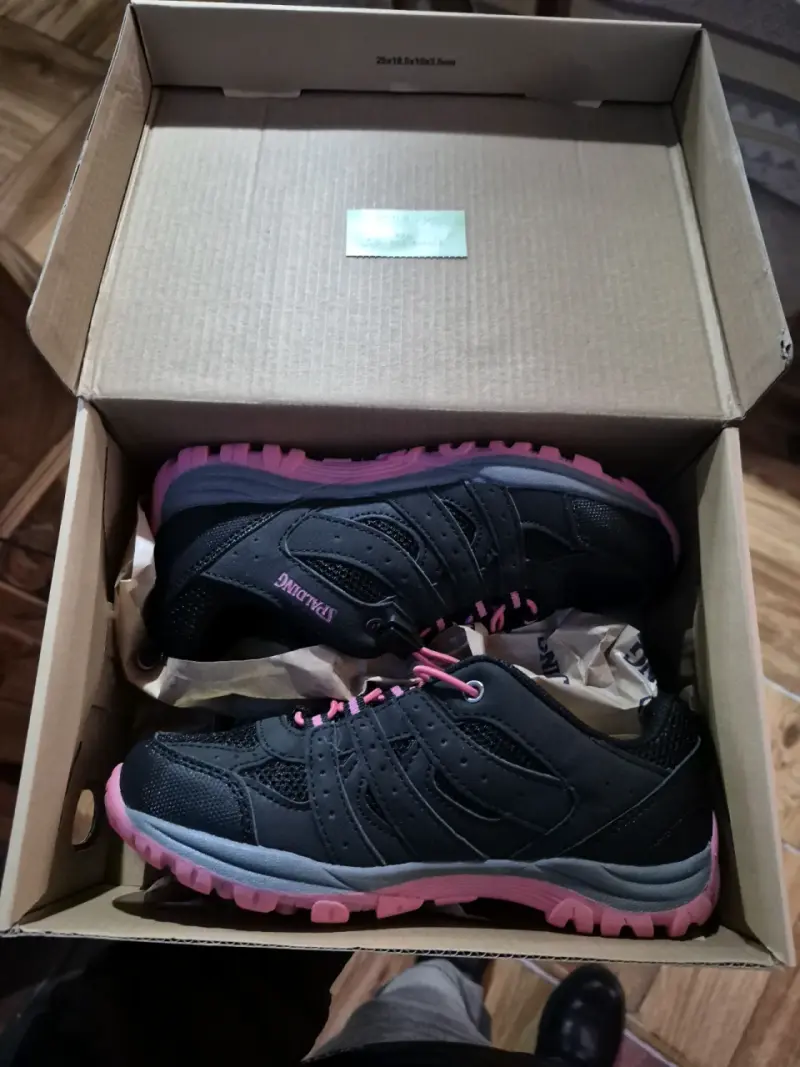 Zapatillas deportivas Spalding negras y rosadas para niña - 4