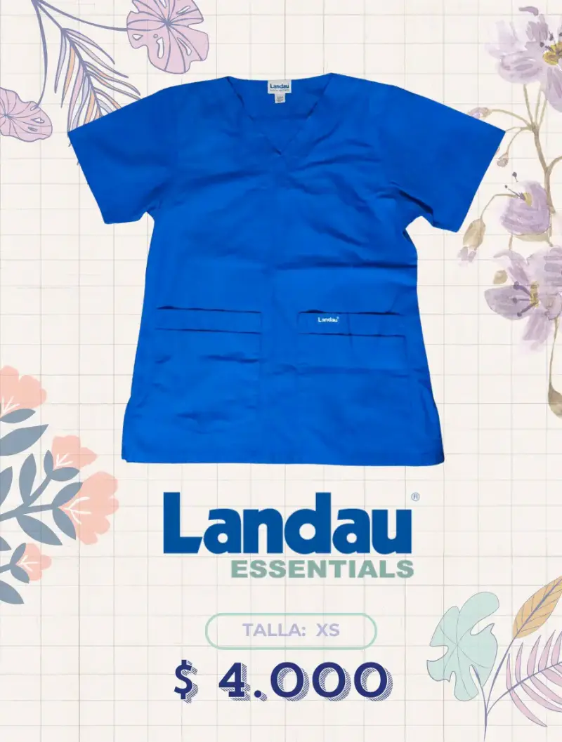 Pechera médica azul rey Landau