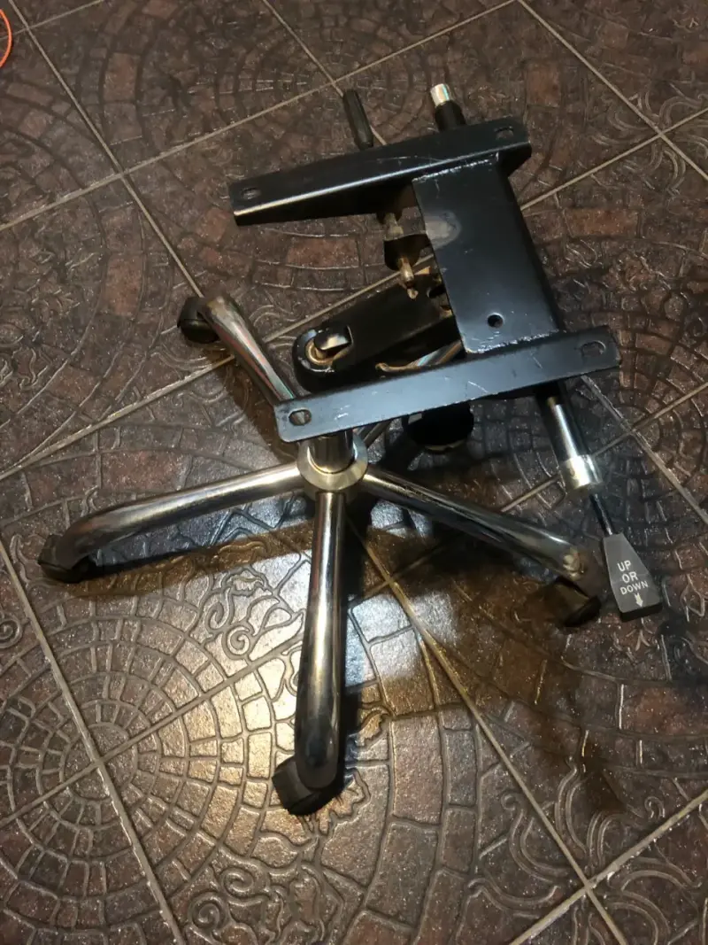 Base de silla de oficina giratoria cromada - 2