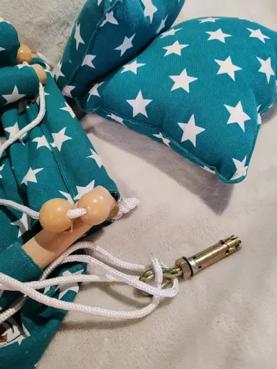 Columpio para bebé de tela con estrellas - miniatura 5