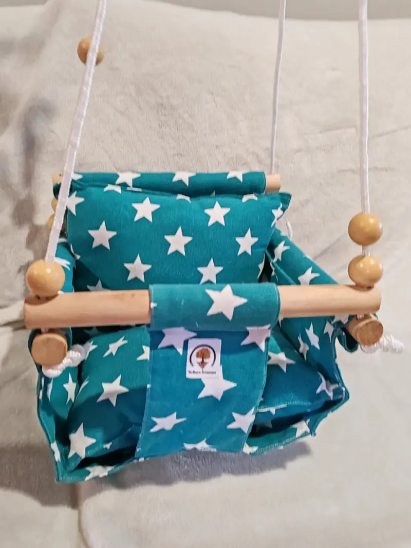 Columpio para bebé de tela con estrellas - 6