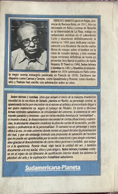 Libro 'Sobre Héroes y Tumbas' de Ernesto Sábato - miniatura 2
