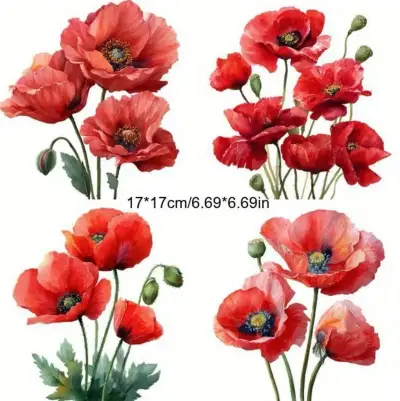 Adhesivos de flores decorativas - miniatura 1