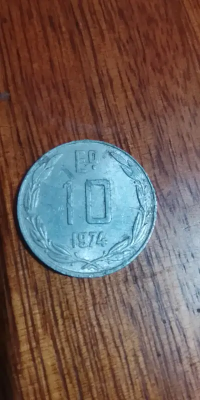 Moneda antigua de 10 pesos de 1974 - miniatura 1
