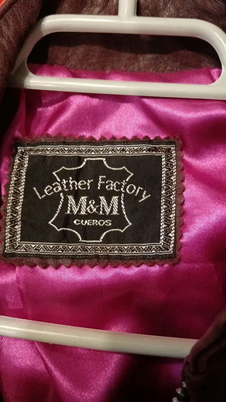 Chaqueta de cuero marrón M&M para mujer - 2