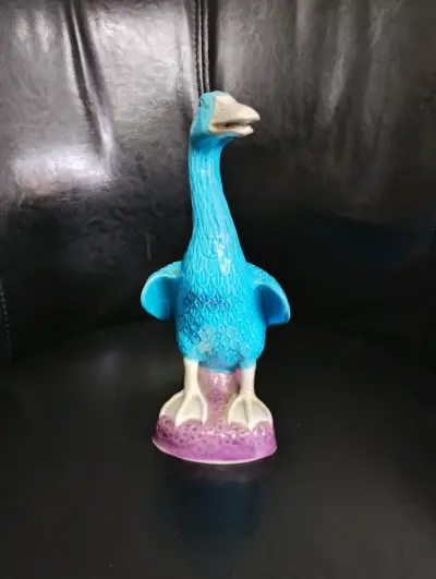 Figuras  de León foo y Pato en Cerámica turquesa - miniatura 5