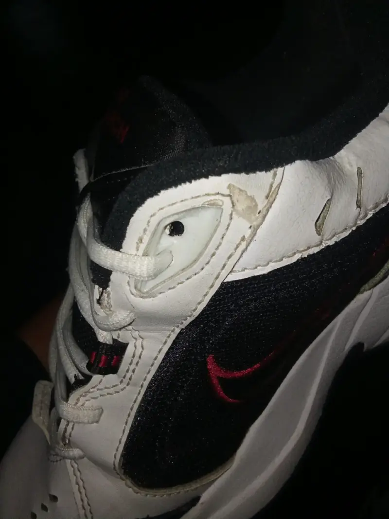 Zapatillas Nike Air monarch blancas y negras - 4