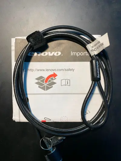 Cable de Seguridad Lenovo Original con Llaves - miniatura 1