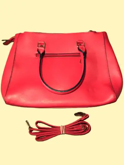 Bolso de mano rojo elegante - miniatura 2