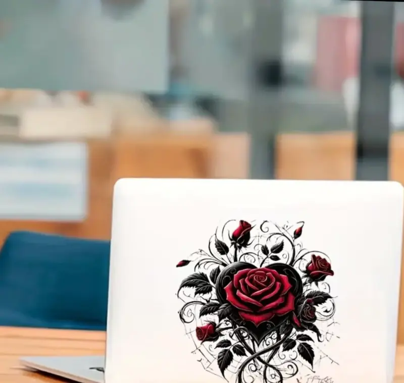 Adhesivos decorativos de rosa - 3