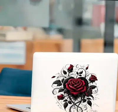 Adhesivos decorativos de rosa - miniatura 3