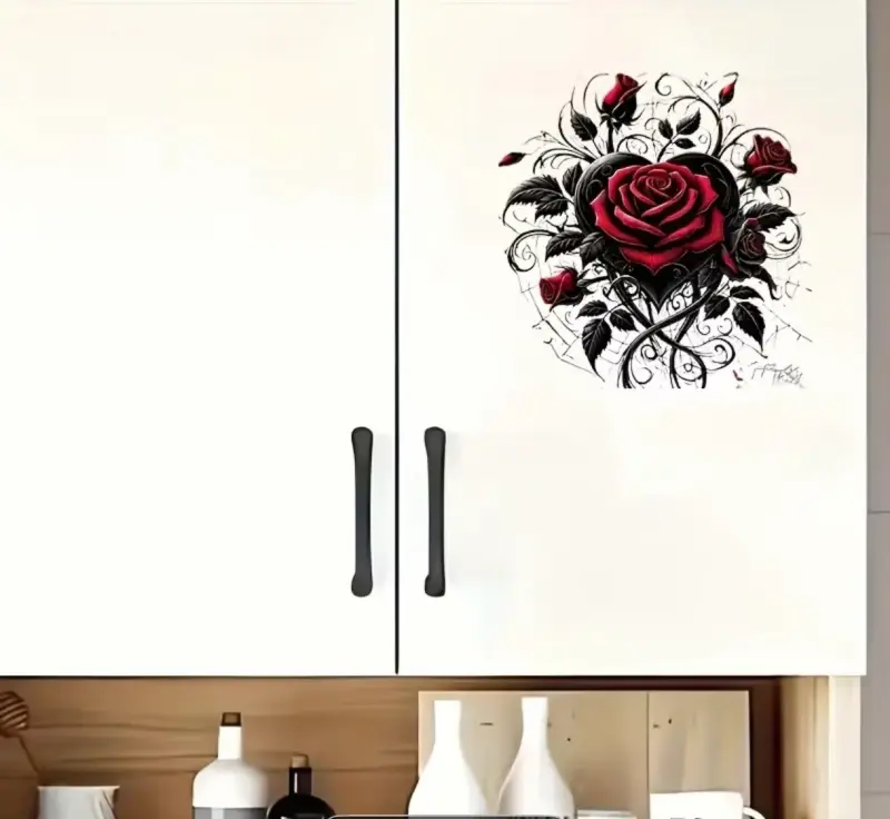 Adhesivos decorativos de rosa - 4