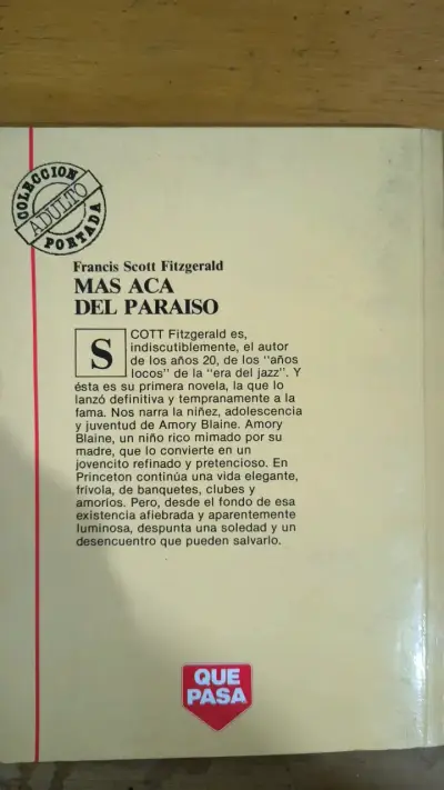 Libro Más Acá del Paraíso de Francis Scott Fitzgerald - miniatura 2