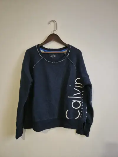 Polerón Calvin Klein Performance azul oscuro - miniatura 2