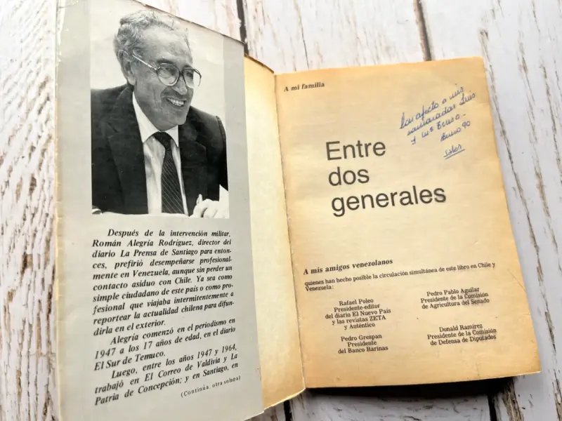 Libro Entre Dos Generales de Román Alegría - 4