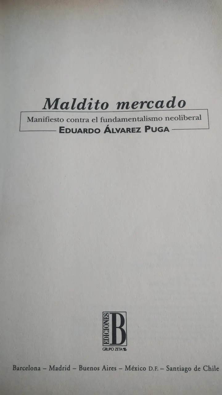 Libro 'Maldito Mercado' de Eduardo Álvarez Puga - 2