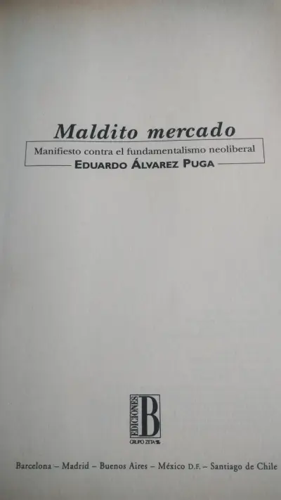 Libro 'Maldito Mercado' de Eduardo Álvarez Puga - miniatura 2