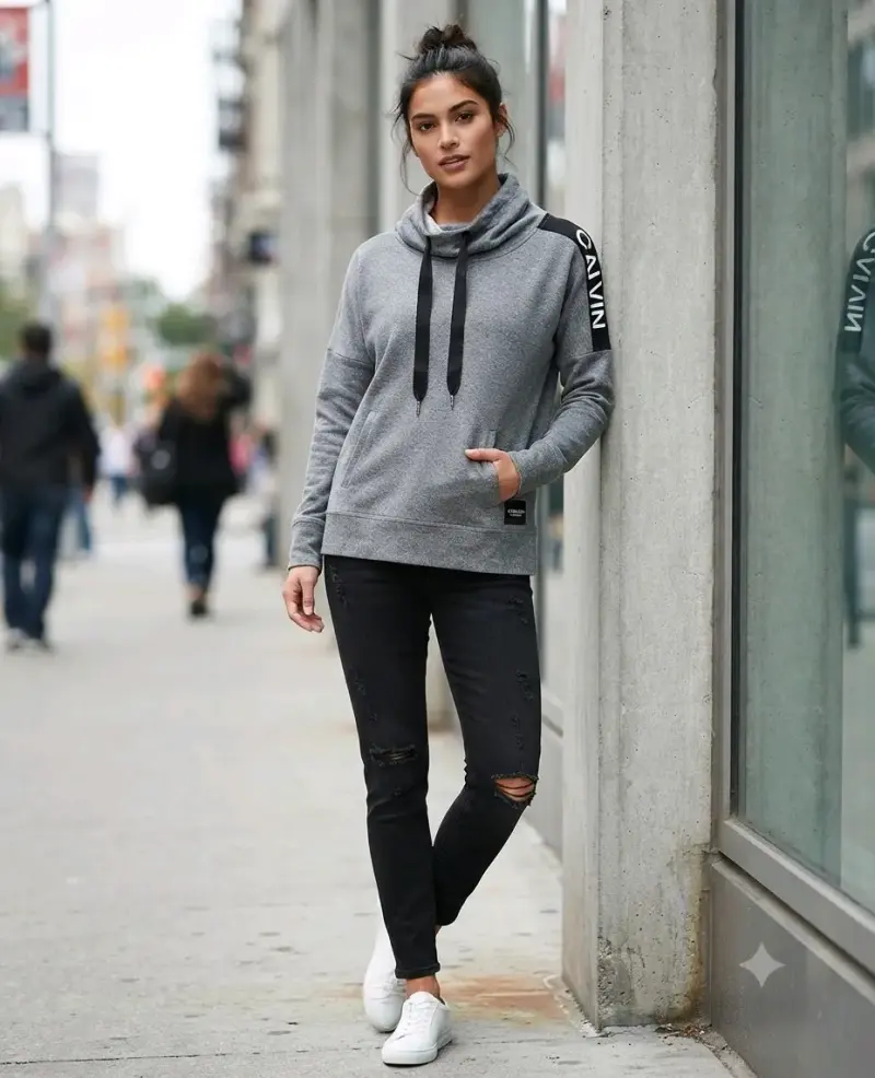 Polerón gris Calvin Klein - 1