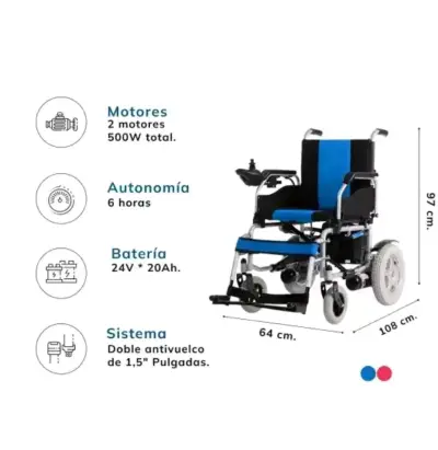 Silla de Ruedas Eléctrica Plegable Best Life - miniatura 3