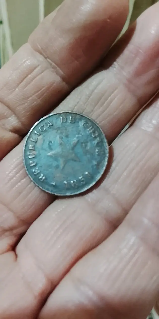 Moneda antigua de Chile 1951