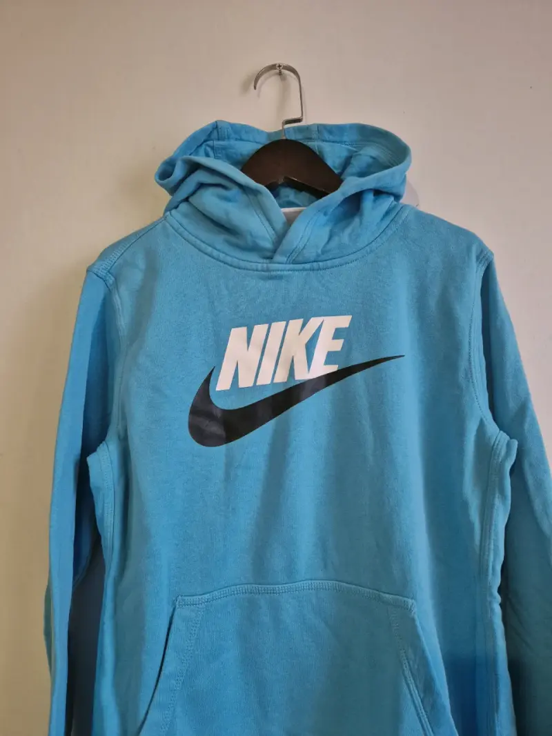 Polerón azul Nike con capucha para mujer - 3