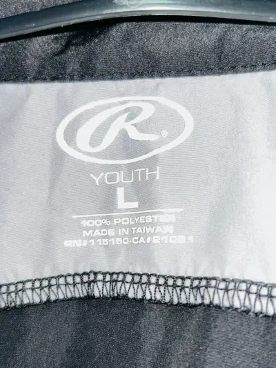Chaqueta deportiva Rawlings Spitfires negra y gris - miniatura 2