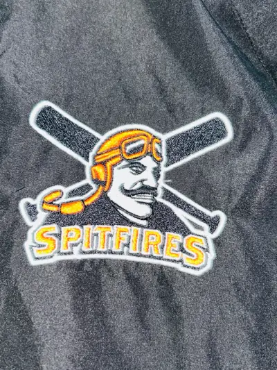 Chaqueta deportiva Rawlings Spitfires negra y gris - miniatura 3