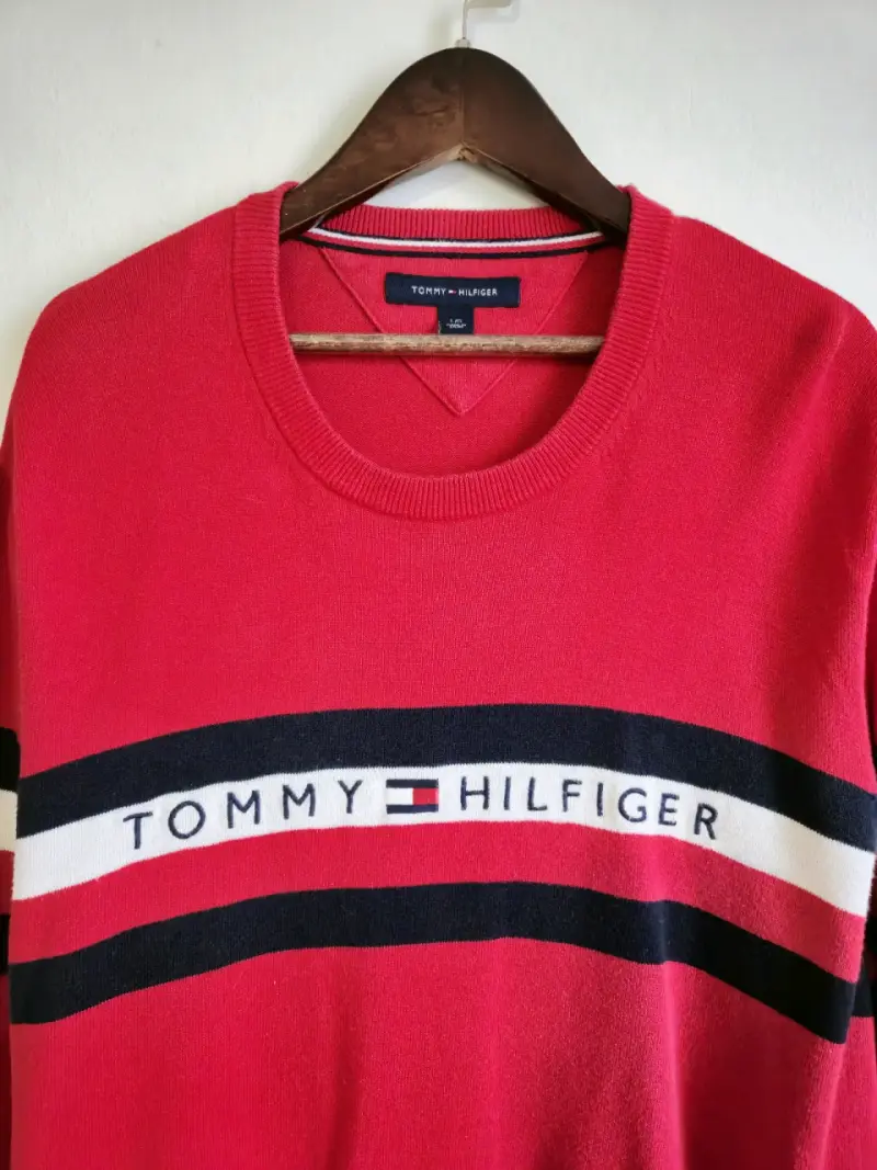 Suéter rojo Tommy Hilfiger para hombre - 4