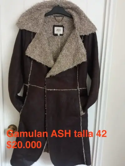 Abrigo de gamuza con forro de lana ASH talla 42 - miniatura 3