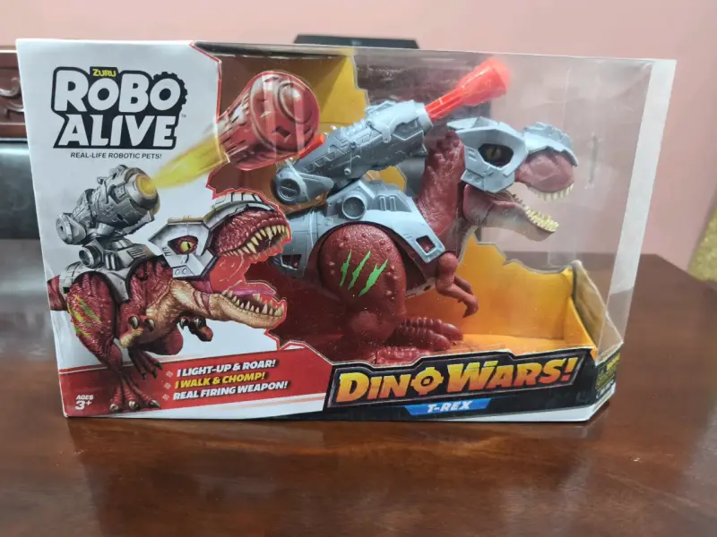 Dinosaurio Robo Alive Dino Wars T-Rex con Luz y Sonido