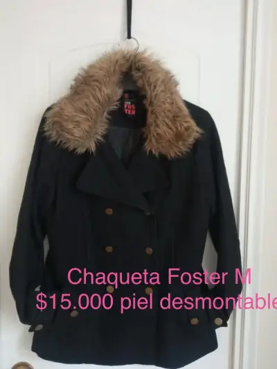 Chaqueta Foster con cuello de piel desmontable - miniatura 1