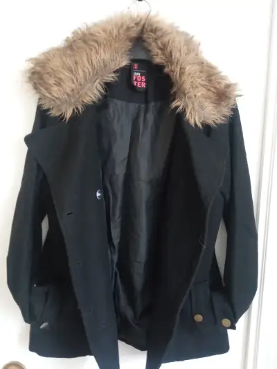 Chaqueta Foster con cuello de piel desmontable - miniatura 2