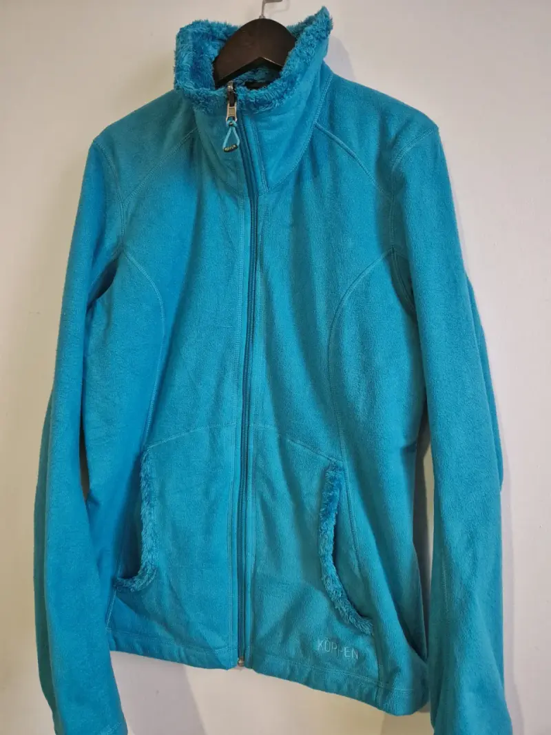 Chaqueta de polar turquesa para mujer - 2