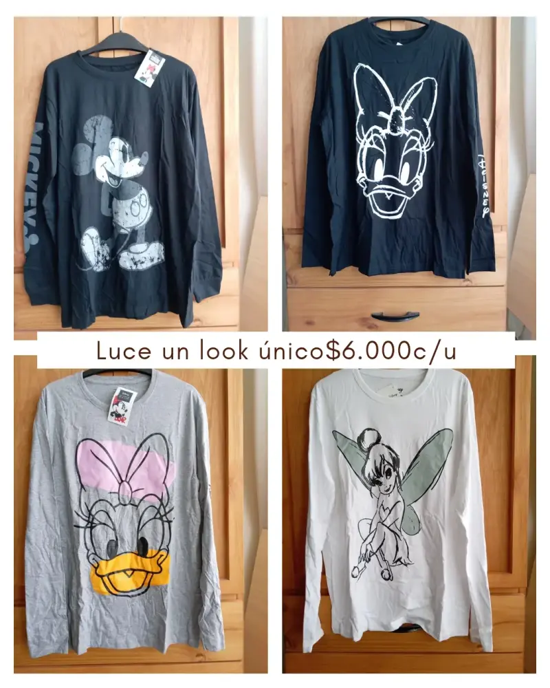 Poleras manga larga con diseño de personajes - 2