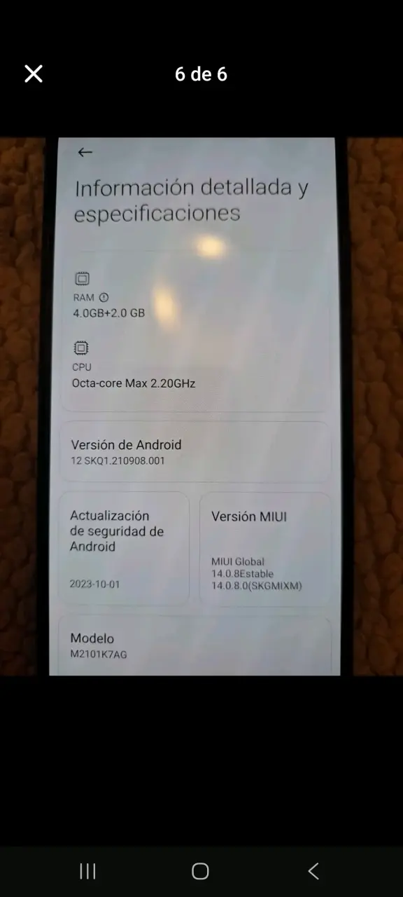 Smartphone Xiaomi Redmi Note 10 Verde - 6