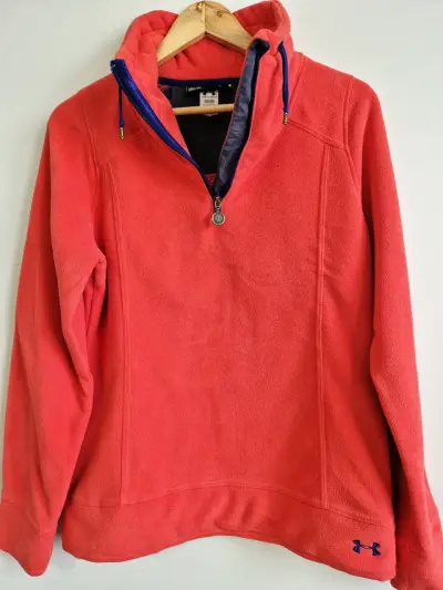 Polar fleece rojo para mujer Under Armour - miniatura 2