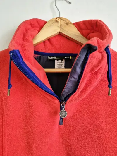 Polar fleece rojo para mujer Under Armour - miniatura 3