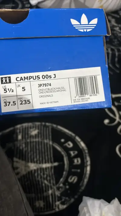 Zapatillas Adidas Campus 00s J Gris y Negro - miniatura 2